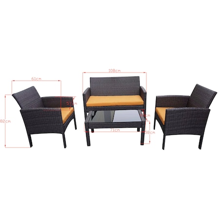 Set mobilier gradina/terasa Kring Bahamas dimensiuni