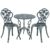 Set mobilier gradina Dina, casa.pro, masa rotunda 60 x 67 cm, scaun 42 x 83 cm, metal, verde : Review si Pareri